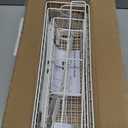 YBING Over The Door Organizer with Hooks Door Hanger Towel Rack with 3 Mesh Baskets Back of Door Hanging Shelf Organizer Behind Door Pantry Organizer for Bathroom Bedroom White