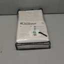 100% Blackout Shield Linen Blackout Curtains for Bedroom 96 Inches Long, Back Tab/Rod Pocket Living Room Drapes, Thermal Insulated Blackout Curtains 2 Panels Set, 50" W x 96" L,Cream