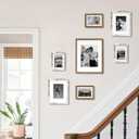 An&He 11x14 Picture Frame Set of 2, White Wood Grain Photo Frame for Wall Mounting or Tabletop Display