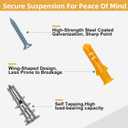 Drywall Anchors and Screws Assortment Kit 286PCS, 143 Plastic & Zinc Dry Wall Anchors and 143 Philips Flat Head Screws, 5 Sizes Short and Long for Hanging Picture,Curtain Rod