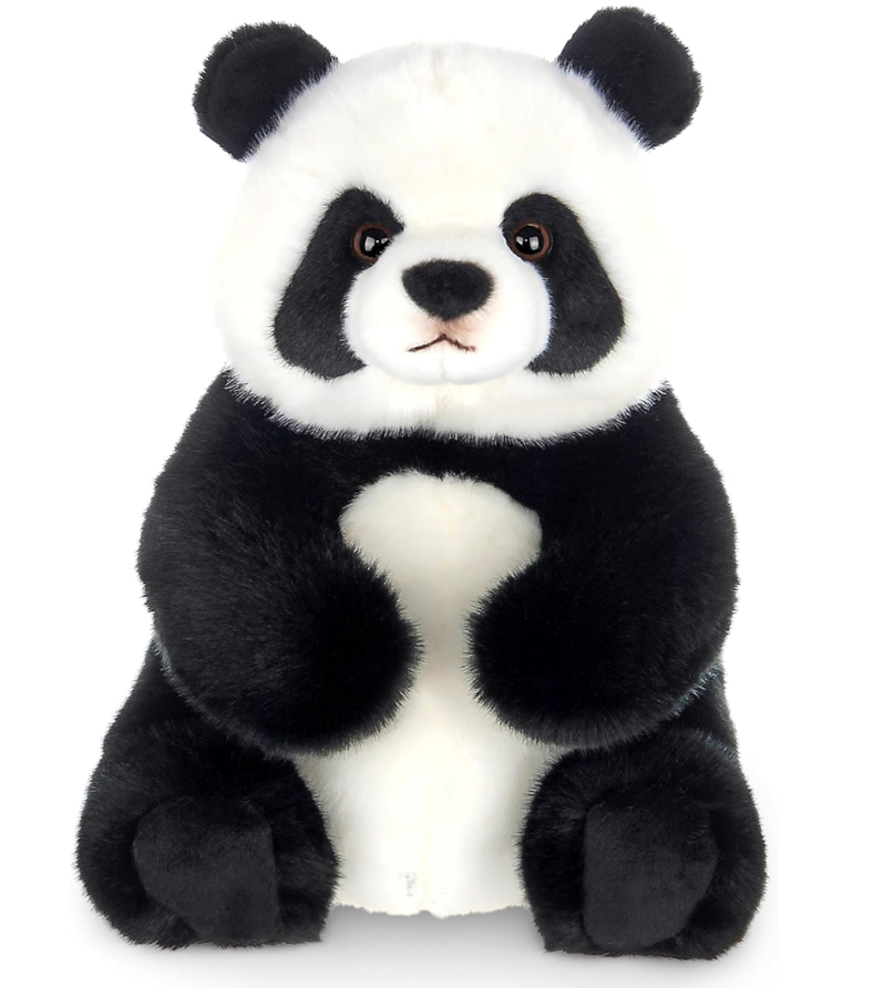  Panda Stuffed Animal -  Soft Plush Panda Bear Toy with Floppy Body and Weighted Bean Bags - Cuddly Bear Plush and Adorable Stuffed Animal Pandas for Kids and Babies