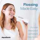 AquaSonic Water Flosser - Cordless Rechargeable Water Flossers for Teeth Cleaning - Waterproof Aqua Flosser, Portable Oral Irrigator for Dental Cleaning with 5 Jet Tips Braces Home Travel.