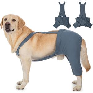 Dog Hind Leg Recovery Sleeve - ACL TPLO Post-Op Suit, Cotton Pants Prevent Licking (Navy Blue, 7X-Large)