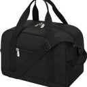 Small Gym Bag Carry On Bag - 12 in Mini Duffle Bag Lightweight for Overnight TravelBlack