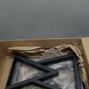 16" Metal Coffee Table Legs, Diamond Shape Bench Legs, Heavy Duty Desk Legs, Black Metal End Table Legs, DIY Furniture Legs (H16 x W11.8, Set of 2)