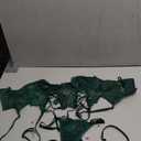 Avidlove Women's Lingerie 4 Piece Garter Lingerie Floral Lace Bra and Panty Sets with Underwire S