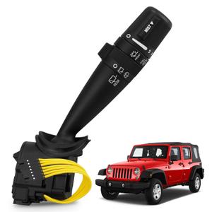 68003215AD Windshield Wiper Switch Assembly Compatible with Jeep Wrangler 2007-2018,for Jeep Liberty Commander Grand Cherokee Nitro Caliber Journey 08-10,for Chrysler PT Cruiser 06-10