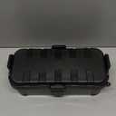 Flemoon Medium Outdoor Electrical Box (11.5x5.2x4 inch), IP54 Waterproof Extension Cord Cover w/6 Cable Entry Ports, Weatherproof Connection Box for Power Strip, Timer, Plug, Holiday Lights, Black