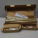 IFELS 2 Pack Heavy Duty Curtain Rods for Windows 28 to 48 Inch, 1 Inch Gold Adjustable Curtain Rod Set with Easy Installation and Modern Design (A1,Gold,30-60",2Pack)