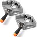 Bates- Corner Clamps for Woodworking, 2 Pack, 90 Degree Clamp with Adjustable Swing Jaw Aluminum Alloy Frame, Right Angle Clamps for Woodworking