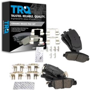 TRQ Front and Rear Brake Pads Ceramic Compatible with 2016-2021 Mazda CX-5 (BFA20326)
