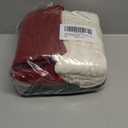 Christmas Stockings, 18 Inch Large Personalized Family Christmas Stockings with Name Tags, Classic Cable Knitted, Green Burgundy Ivory White, 6 Pcs