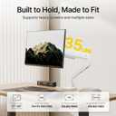 monTEK Single Monitor Arm for Max 45 Inch Ultrawide Screens Adjustable Monitor Desk Mount Holds 35 Lbs Cable Management with C Clamp/Grommet Desk Mount, VESA 75/100mm