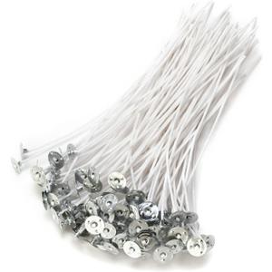 Candle Wicks,Candle Wicks for Candle Making,6 Inch 100 Piece DIY Pre-Waxed Cotton Wick with Tabs
