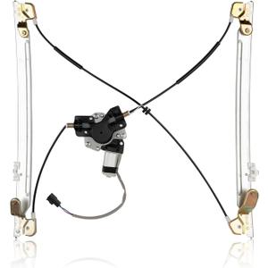 Front Driver Side Power Window Regulator w/Motor Assembly Compatible For Chrysler Town & Country Voyager, Dodge Caravan Grand Caravan 2001-2003 Replace 741-823 5135251AA 11A109 82-614AR