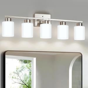 Brushed Nickel Bathroom Light Fixtures Vanity Lights Over Mirror, 30.70 inch