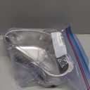 Stainless Steel Triangle Sink Drain Basket with Suction Cup Kitchen Strainer for Food Storage and Efficient Water Drainage 9.64X6.1X2.95 Inches