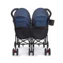 Delta Children LX Side by Side Stroller - with Recline, Storage & Compact Fold, Night Sky