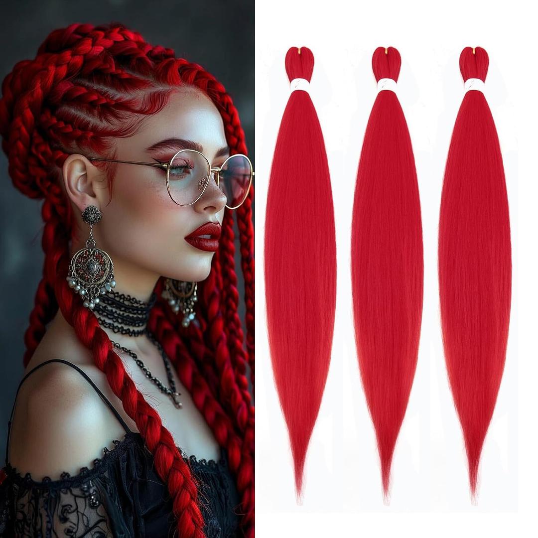 2 x 26 Inch 3 Pack Pre Stretched Braiding Hair