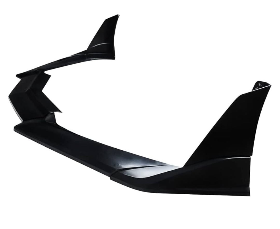 CHIESMA for C8 Corvette Front Lip Fit for 2020-2025 Chevrolet Corvette C8 Z51 STG 7PCs ABS Front Splitter Bumper Lip with Corner (Gloss Black)