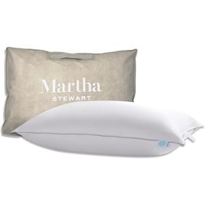 Martha Stewart White Down Pillows 600 Fill Power Luxury Hotel Bed Pillow Cooling Breathable Sleeping Pillows Made in USA, Jumbo