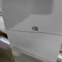 Sauder Folding SewingTable & Craft Cart Storage Cabinet, in Soft White