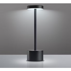 Merkury Innovations 10.5" Metal Muticolor LED Touch Lamp Black, Metal LED Touch Lamp Black