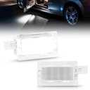 Bestview LED Door Welcome Courtesy Lights Compatible with 2001-2020 Dodge Charger Challenger Avenger Magnum Dart/Chrysler 300 200, Pack of 2 (White&Red)