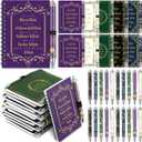 Gersoniel 20 Set Eid Mubarak Gift Bulk Islamic Muslim Notebook Happy Eid Mubarak Ballpoint Pens Ramadan Gifts Prayer Journal Islamic Party Favors Ramadan Gift for Arabic Women Men(Multicolor)