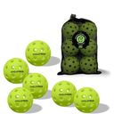 6-Pack Premium Pickleball Balls - USAP Approved, 40 Holes Outdoor/Indoor Pickle Balls with Bag, Perfectly Balanced, High Bounce True Flight, Pickle Ball for Tournament Play