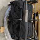 UPPAbaby Minu Duo Side-by-Side Double Stroller - Lightweight + Compact Design for Travel - Easy Fold- from Birth to Toddler - Independent Recline -James (Black/Carbon Frame/Black Leather)