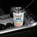 Boss Appreciation Gifts for Women - Thank You Gift Ideas for Boss Women Female Her Birthday Cup Insulated Stainless Steel Travel Coffee Tumbler 20 OZ White