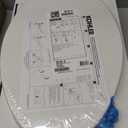 KOHLER 20110-0 Brevia, Slow Close Toilet Seat, Elongated Toilet Seat, Grip-Tight Bumpers Quick-Attach Hardware, White
