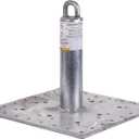 Guardian 00645 Galvanized Steel Post Anchor 12 Inches Tall 5000 lb Minimum Breaking Stregth OSHA and ANSI Compliant