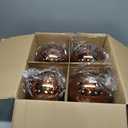 Bronze 4.0" Large Christmas Balls - Christmas Tree Decoration Ornaments Shatterproof Hanging Balls for Birthday Halloween Holiday Wedding Decorations Set of 4pcs