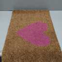 Classic Home Red Heart Coconut Coir Rope Floor Doormat Heavy Duty Non Slip Rug