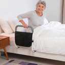 Bed Rails for Elderly Adults Safety, ASTM Certified Bed Assist Rail with Heavy-Duty Reinforced Frame, Non-Slip Bed Side Railing for Seniors with Safety Strap & Storage Pocket, Tool-Free (Grey), Medium