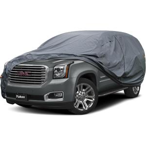 GUNHYI Premium Car Cover Custom Fit GMC Yukon XL (2000-2025), 16 Layers Heavy Duty Car Cover Waterproof All Weather with Zipper Door for Sun Rain Snow Dust Uv Protection