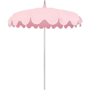 7Ft Patio Pagoda Umbrella, UV Protect Pool Umbrellas with Heavy Duty Pole, Outdoor Umbrellas for Patio, Curved-shaped Umbrella Ribs, Carry Bag