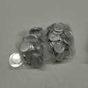 300 Pieces Blank Button Making Supplies Round Badge Parts Metal Pin Badge Kit for Button Maker Machine, Including Metal Shells Back Cover and Clear Film(1.46 Inch,Silver)
