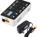 SoloGood VIFLY WhoopStor 3 V3 Battery Charger 6 Ports 1S LiPo Charger Discharger Storage Memory Function for Tinywhoop BT2.0 PH2.0 Come with AC to DC Power Adapter