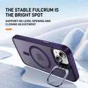 2 x Hitaoyou Translucent Matte Camera Kickstand Case for iPhone 13, Compatible with Magsafe