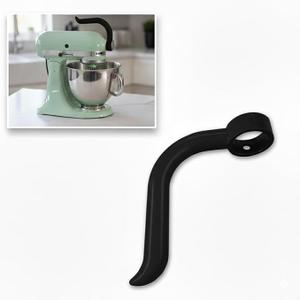 Ergonomic Mixer Handle for KitchenAid Tilt Head Stand Mixers, Comfort Grip Easy Lift Assist Attachment for Secure Holding, Fit 5 & 6 Qt (Black)