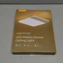 FULEN Motion Sensor Ceiling Light Fixture, Cordless Closet Light Battery Operated, Rechargeable Magnetic Mount LED Shower Light for Bathroom,Stairs,Garage,Hallway, Color Change, 2 Pack (White)