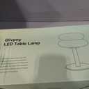 Glivpny Mushroom Lamp Table Lamp, Mid Century Modern Bedroom Lamps(Red)