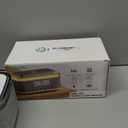 Bluetooth Speaker Alarm Clock with 10w Fast Wireless Charger for iPhone Samsung, 10W Stereo Bluetooth Speaker, 12-Color Night Light, White Noise Machine Digital Clock with FM Radio for Bedroom