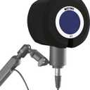 Micfuns C1 Professional Microphone Windscreen Wind Shield Pop Filter, Acoustic Filter for 1.77 inch-2.36 inch Recording Studios Microphones (Blue)