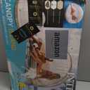 INTEX 58292EP Canopy Island Inflatable Pool Float: Comfortable Lounge Surface  Built-in Cup Holders  Detachable Sunshade  440lb Max Weight Capacity  78.5" x 59"