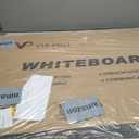 VIZ-PRO Magnetic Whiteboard/Dry Erase Board, 48 X 36 Inches, Silver Aluminium Frame