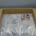 8x10 Area Rugs for Living Room, Modern Abstract Washable Rug with Non-Slip Backing & Low Pile, Large Washable Rug with Abstract Pattern for Bedroom, Dinning Room, Home Office, Light Blue